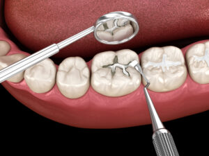 composite filling for cavity minimal dental restoration 